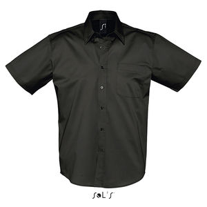 Chemise publicitaire homme manches courtes | Brooklyn Noir