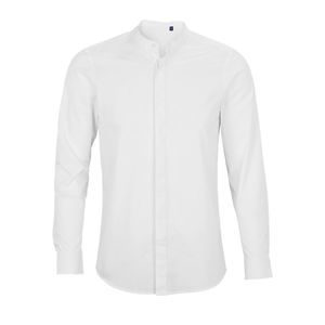 Chemise bio et recyclé publicitaire | Bart Men Blanc optique