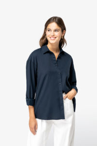 Chemise personnalisable écologique en lyocell femme 