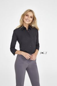 Chemise personnalisée femme popeline manches 3/4 | Eternity