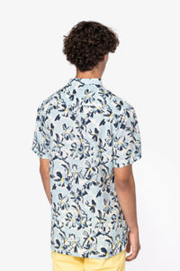 Chemise personnalisé écologique imprimé végétal homme  3