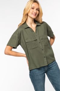 Chemise personnalisée bio oversize en lyocell femme  6