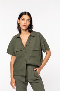 Chemise personnalisée bio oversize en lyocell femme  8