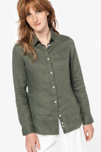 Chemise éco en lin homme publicitaire 2