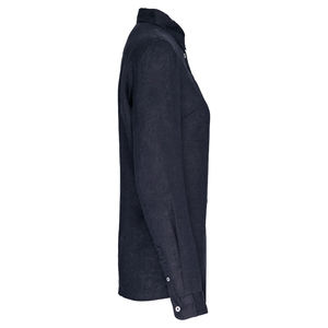 Chemise éco en lin homme publicitaire Navy Blue
