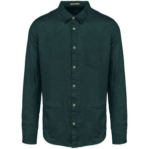 Chemise délavée coton twill femme publicitaire Amazon green