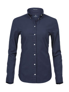 Chemise personnalisée femme manches longues | Tonder Navy