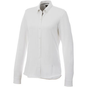 Chemise personnalisée maille piquée femme Bigelow Blanc