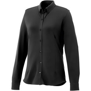 Chemise personnalisée maille piquée femme Bigelow Noir