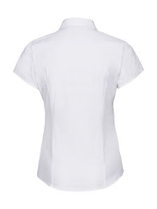 Chemise fittée femme manches courtes personnalisée | Épervière White