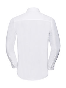 Chemise publicitaire homme manches longues cintrée | Claiborne Pell  White