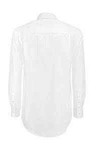 Chemise publicitaire homme manches longues popeline | Smart LSL men Poplin White