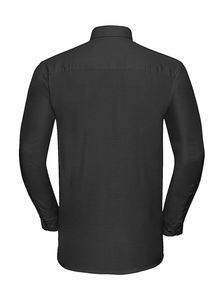 Chemise publicitaire homme manches longues | Bukhang Black