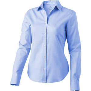 Chemise publicitaire manches longues femme Vaillant Bleu clair