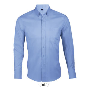 Chemise publicitaire homme manches longues | Business Men Ciel vif