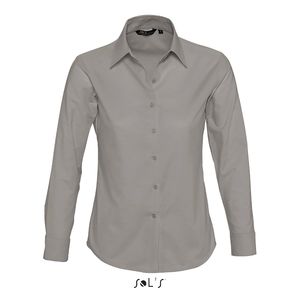 Chemise publicitaire femme oxford manches longues | Embassy Silver