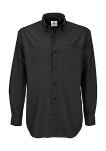 Chemise publicitaire homme manches longues | Oxford LSL men Black