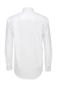 Chemise publicitaire homme manches longues | Oxford LSL men White