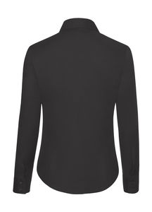 Chemise femme manches longues oxford personnalisée | Ladies Oxford Shirt LS Black