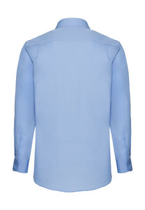 Chemise publicitaire homme manches longues popeline | Poplin Shirt Long Sleeve Mid Blue