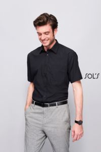 Chemise publicitaire homme popeline manches courtes | Bristol