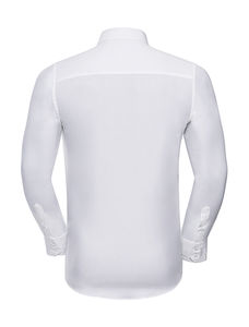 Chemise fittée homme manches longues personnalisée | Roxboro White