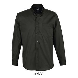 Chemise personnalisée homme manches longues | Bel Air Noir