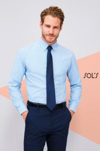 Chemise personnalisée homme oxford manches longues | Boston