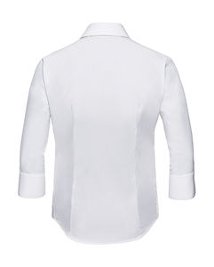 Chemise femme manches 3/4 tencel publicitaire | Thanh Tri White