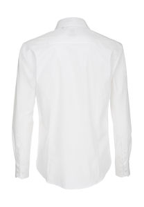 Chemise stretch homme manches longues black tie personnalisée | Black Tie LSL men White