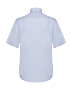 Chemise homme manches courtes oxford personnalisée | Oxford Shirt Short Sleeve Oxford Blue