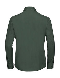 Chemise femme popeline polycoton manches longues publicitaire | Cooney Bottle Green