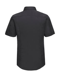 Chemise tencel homme manches courtes publicitaire | Liberté Black