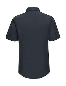 Chemise tencel homme manches courtes publicitaire | Liberté Navy