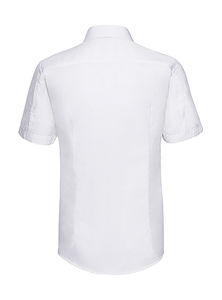 Chemise tencel homme manches courtes publicitaire | Liberté White