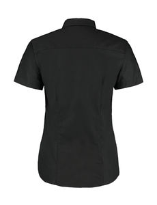 Chemisier personnalisé femme manches courtes cintré | Stewkley Black