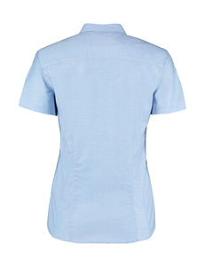 Chemisier personnalisé femme manches courtes cintré | Stewkley Light Blue