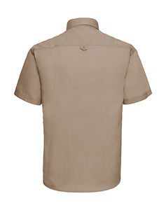 Chemise homme manches courtes twill publicitaire | Chaboillez Khaki