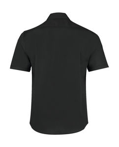 Chemise publicitaire homme manches courtes | Pitstone Black