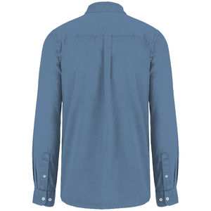 Sweat zippé écologique unisexe publicitaire Washed Cool Blue