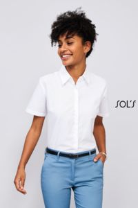 Chemise publicitaire femme oxford manches courtes | Elite