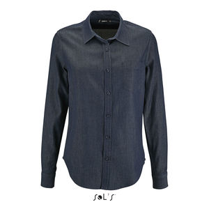 Chemise publicitaire femme en denim | Barry Women Brut denim