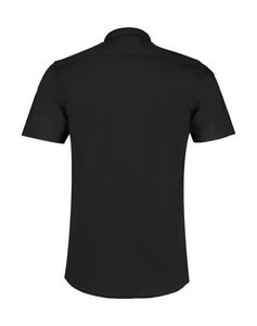 Chemise publicitaire homme manches courtes cintrée | Twyford Black