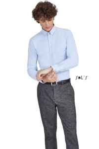 Chemise publicitaire homme oxford manches longues | Boston Fit 1