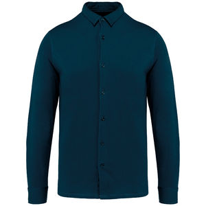 Chemise écoresponsable homme publicitaire Peacock blue