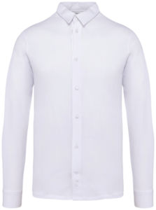 Chemise écoresponsable homme publicitaire White