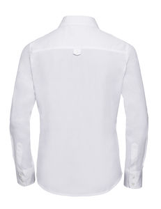 Chemise femme manches longues twill publicitaire | Charon White