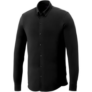 Chemise publicitaire maille piquée homme Bigelow Noir