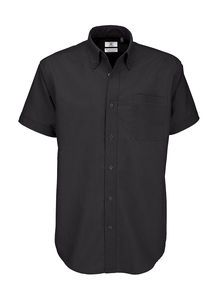 Chemise publicitaire homme manches courtes | Oxford SSL men Black