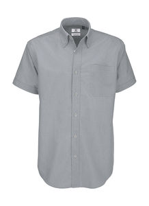 Chemise publicitaire homme manches courtes | Oxford SSL men Silver Moon